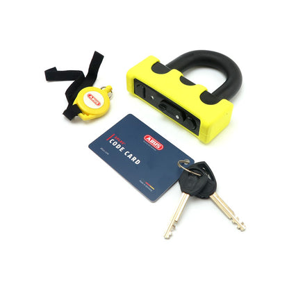 Abus, Granit Power XS 67 Padlock. Yellow. Blister Pack