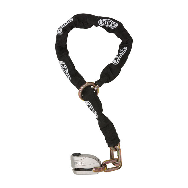 Abus, 8008 Disc Lock & 12KS120 Black Loop Chain