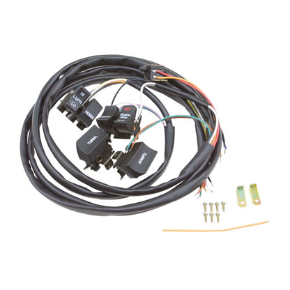 Handlebar Wire & Switch Kit. Black Switches