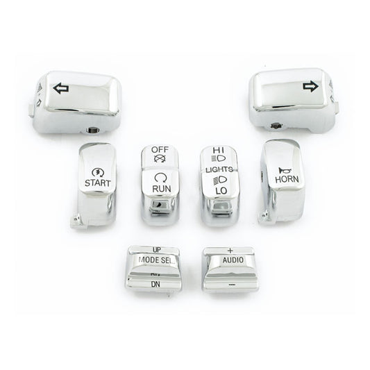 Handlebar Switch Cap Kit, Chrome