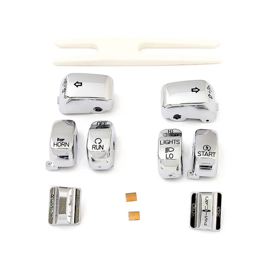 Handlebar Switch Cap Kit, Chrome