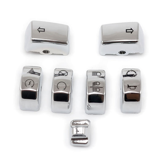 Handlebar Switch Cap Kit. Chrome