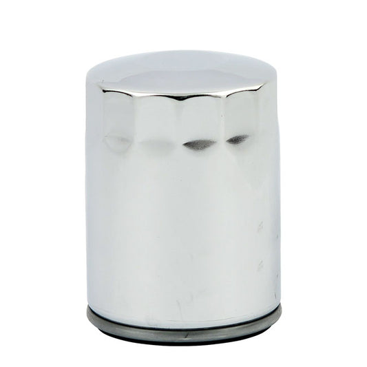 Spin-On Oil Filter, for M8. Chrome