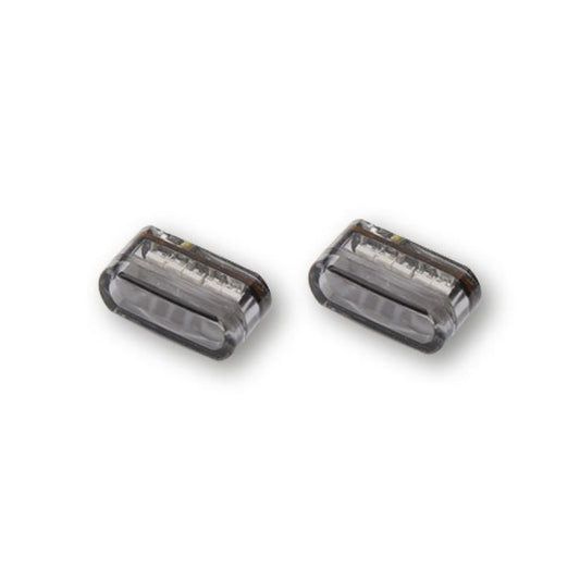 'Module 1' Turn Signals, Horizontal Mount. Smoke Lens, ECE