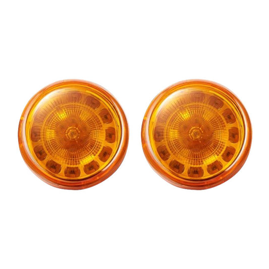 Custom Dynamics ProBEAM LED Turn Signal Inserts - FR/RR / 1156 / Amber Lens / Amber LEDs / 922558