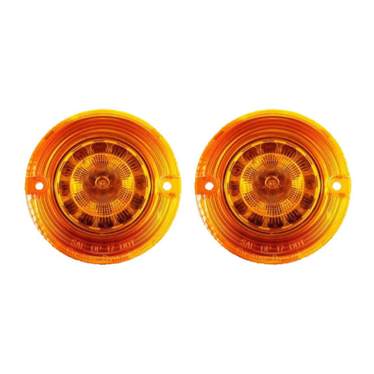 Custom Dynamics ProBEAM LED Turn Signal Inserts - FR/RR / 1156 / Amber Lens / Amber LEDs / 922572