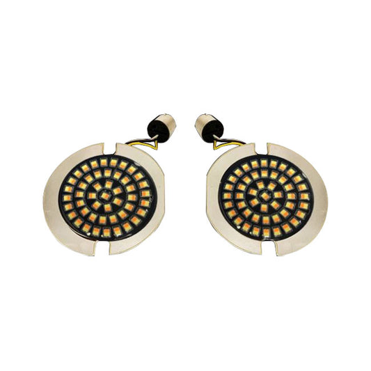 Custom Dynamics Genesis 4 Series Front Turn Signal Inserts - 1157 / Amber & White / 922576
