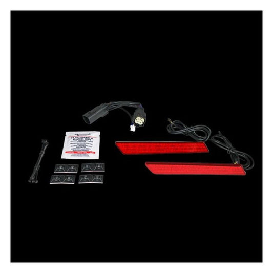 Custom Dynamics saddlebag Latch LED lightz, red lens - Custom Dynamics latches at Pedro's Parts