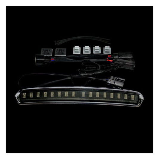 Custom Dynamics Tour-Pak Lid Light - Chrome, Smoke Lens - Custom Dynamics tail lights led at Pedro's Parts