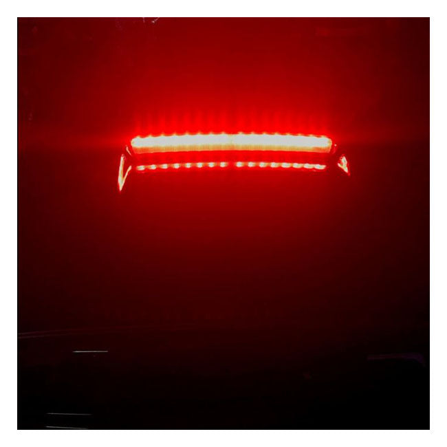 Custom Dynamics Tour-Pak Lid Light - Black, Red Lens