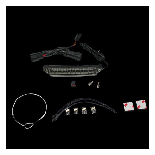 Custom Dynamics luggage rack LED light bar. Smoke lens - Custom Dynamics tail lights led at Pedro's Parts