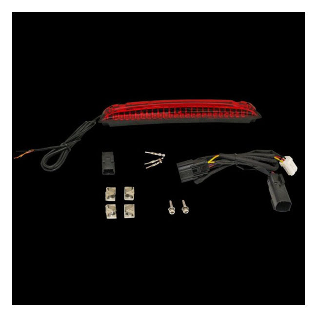 Custom Dynamics Tour-Pak Luggage Rack LED Light Bar - Red - Custom Dynamics tail lights led at Pedro's Parts