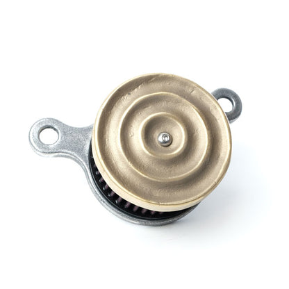 Wannabe Choppers WannaSucker Wave Air Cleaner - Brass - CV carburetor: 93-99 Evo Big Twin (NU)