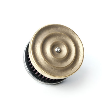 Wannabe Choppers WannaSucker Wave Air Cleaner - Brass - S&S Super B/D carburetor