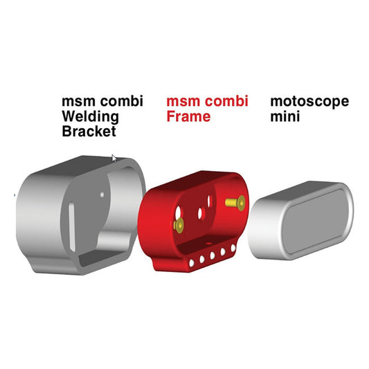 Motogadget, MSM Combi Frame with Indicator Lights. Polished