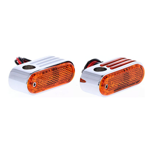 Lango Side Lighters, Turn Signals. Chrome