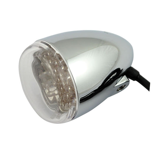 Chris Products, LED Bullet Turn Signals. Red. Clear Lens