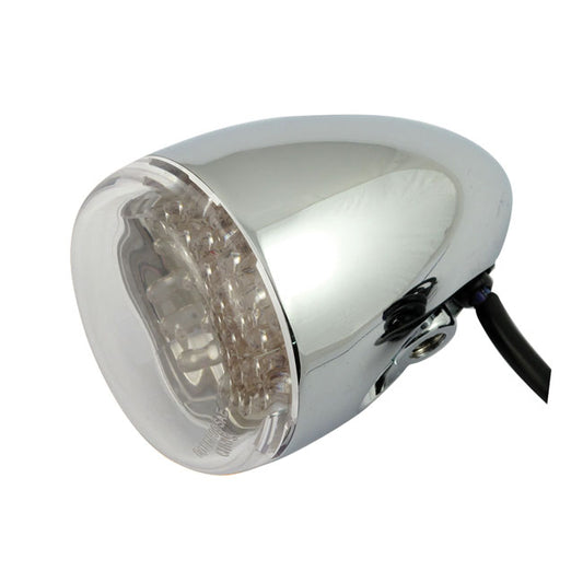 Chris Products, LED Bullet Turn Signals. Red. Clear Lens
