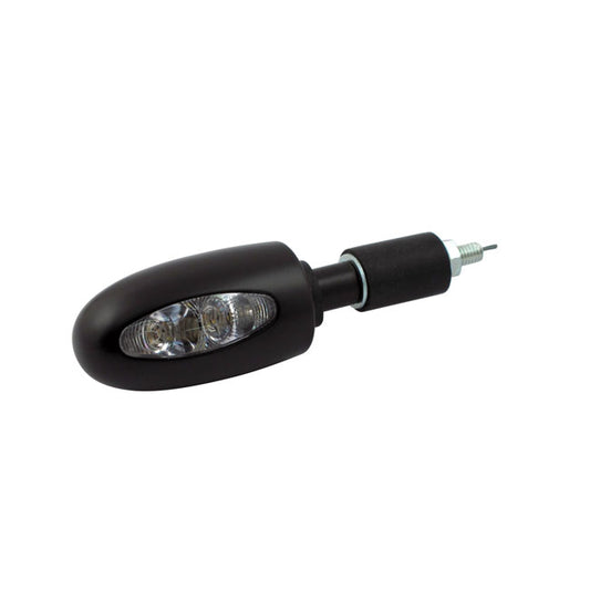 Kellermann, BL 1000 LED Turn Signal. Clear. Black Brass