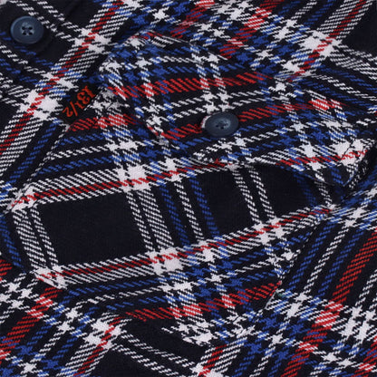 13 1/2 Woodland check shirt navy/red