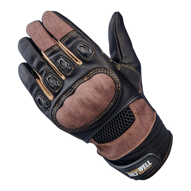 Biltwell Bridgeport Gloves chocolate/black from Biltwell at Pedro’s Parts