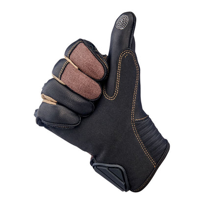Biltwell Bridgeport Gloves chocolate/black from Biltwell at Pedro’s Parts