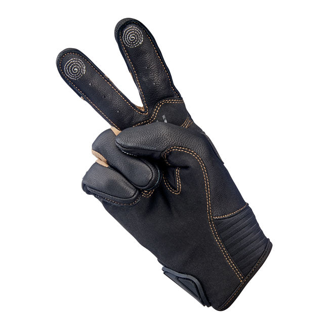 Biltwell Bridgeport Gloves chocolate/black from Biltwell at Pedro’s Parts