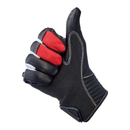 Biltwell Bridgeport Gloves red/black from Biltwell at Pedro’s Parts