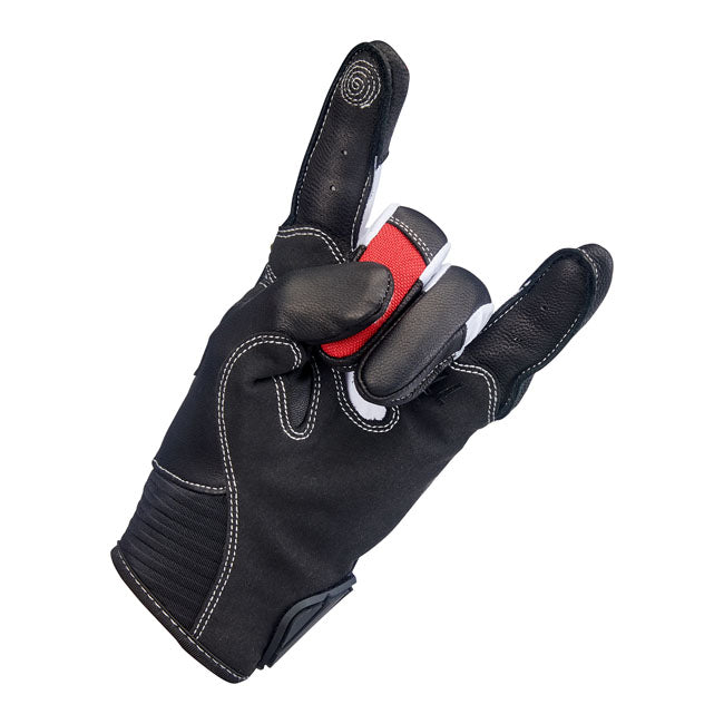 Biltwell Bridgeport Gloves red/black from Biltwell at Pedro’s Parts