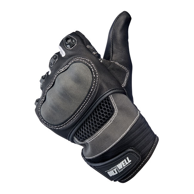 Biltwell Bridgeport Gloves grey/black from Biltwell at Pedro’s Parts