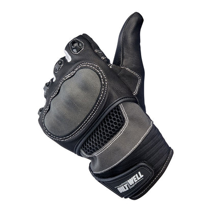 Biltwell Bridgeport Gloves grey/black from Biltwell at Pedro’s Parts