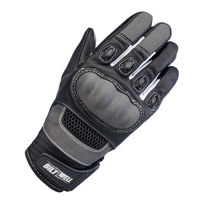 Biltwell Bridgeport Gloves grey/black from Biltwell at Pedro’s Parts