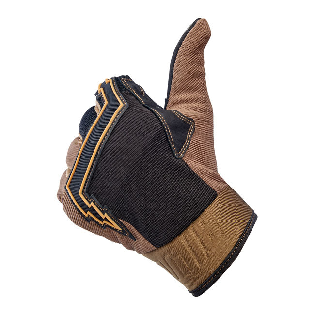 Biltwell Baja Gloves chocolate/black from Biltwell at Pedro’s Parts