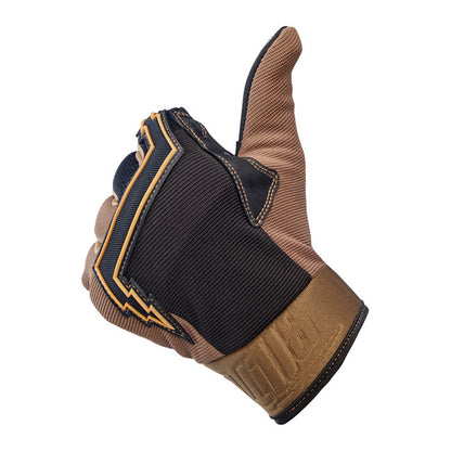 Biltwell Baja Gloves chocolate/black from Biltwell at Pedro’s Parts