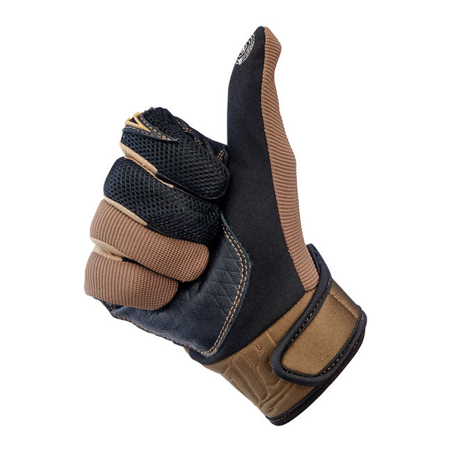 Biltwell Baja Gloves chocolate/black from Biltwell at Pedro’s Parts