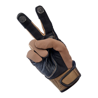 Biltwell Baja Gloves chocolate/black from Biltwell at Pedro’s Parts