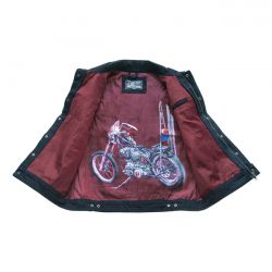 13 1/2 Rain Splitter denim vest black