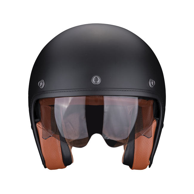 Scorpion Belfast Evo Luxe Helmet Matte Black - motorcycle helmets at Pedro's Parts