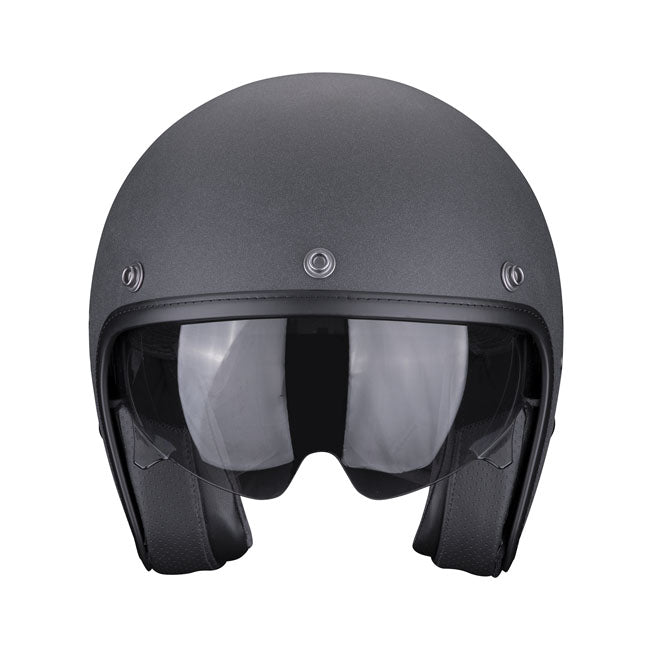 Scorpion Belfast Evo Graphite Helmet Dark Grey - motorcycle helmets at Pedro's Parts