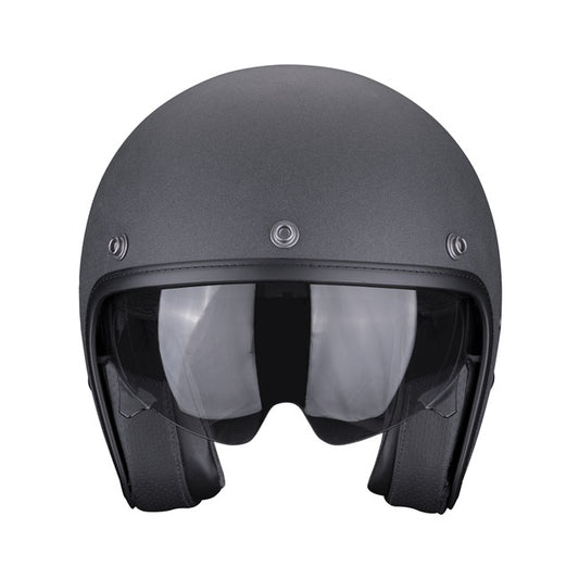 Scorpion Belfast Evo Graphite Helmet Dark Grey - motorcycle helmets at Pedro's Parts