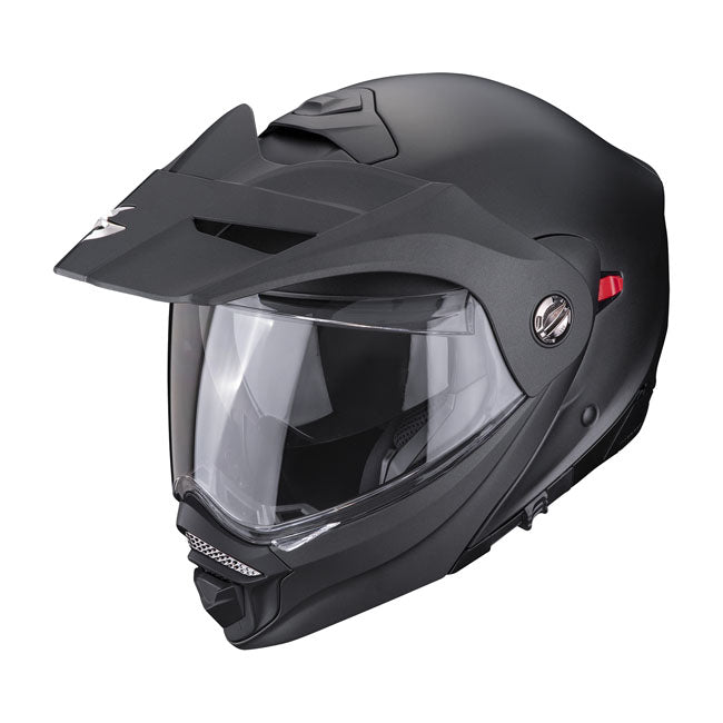 Scorpion Adx-2 Solid Helmet Matte Pearl Black - motorcycle helmets at Pedro's Parts