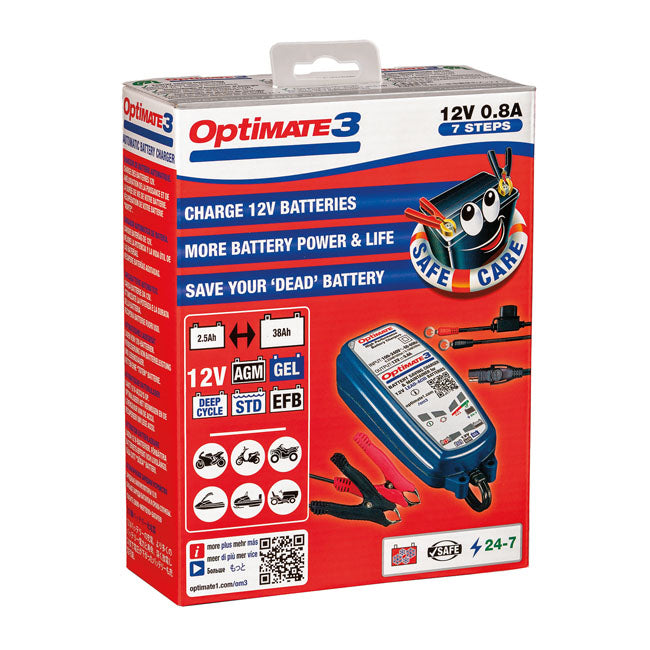 Tecmate OptiMATE 3 12V Battery Charger