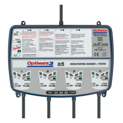 Tecmate OptiMATE, 3 X 4-bank 12V Battery Charger