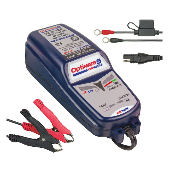Tecmate OptiMATE 5, Volt Matic 6/12V Battery Charger