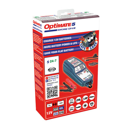 Tecmate OptiMATE 5, 12V Start-Stop & Deep C. Battery Charger