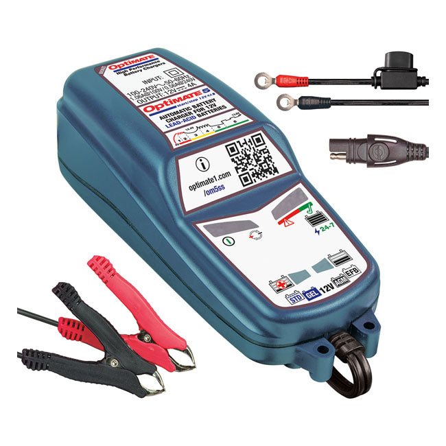 Tecmate OptiMATE 5, 12V Start-Stop & Deep C. Battery Charger