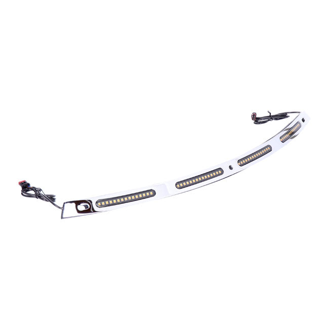 Custom Dynamics sequential windshield trim. Chrome - Custom Dynamics windshields trims at Pedro's Parts