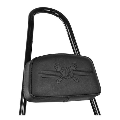 Burly, Tall Sissy Bar with Pad. Black