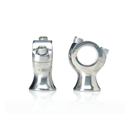 Biltwell Slimline 1-3/4" risers for 1" handlebars polished from Biltwell at Pedro’s Parts