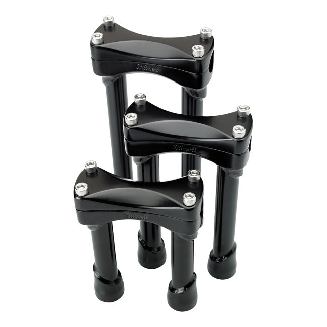 Biltwell Murdock risers 6" black from Biltwell at Pedro’s Parts